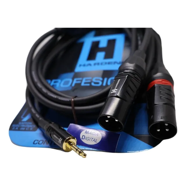 Cable Audio 3.5 St A 2xlr Canon Macho Harden Cph-173 Ygriega