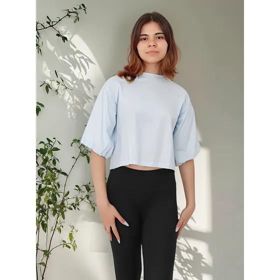 Blusa Nano Con Mangas Balloon Pool #1025