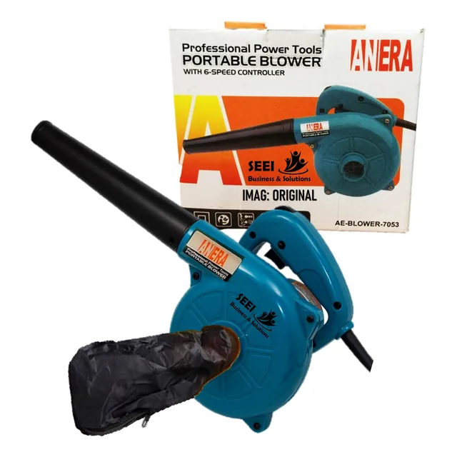 Sopladora Eléctrica 700w 110v Azul Con 6 Velocidades Regulab