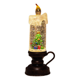Linterna Navideña Con Forma De Bola De Nieve, Vela, Funciona Linterna Navideña Con Forma De Bola De Nieve, Vela, Funciona