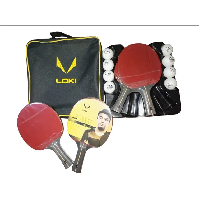 Raquetas De Ping Pong Profesional Loki Incluye 8 Pelotas