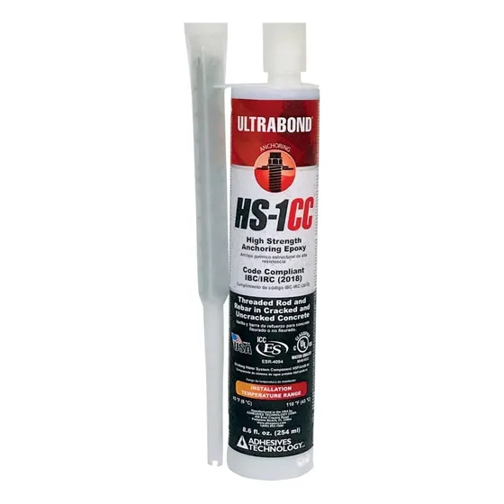Epoxico Para Anclajes De Cabillas Y Pernos Ultrabond Hs-1cc
