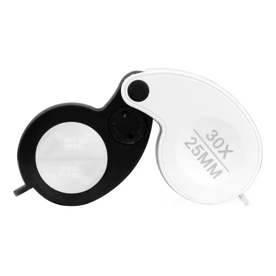 Lupa Joyero 30x Aumento Y Luz Led Modelo 92530