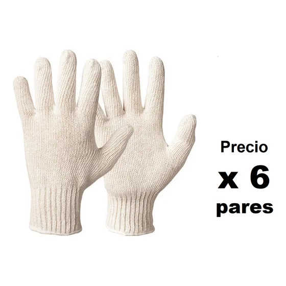 Guante Tejido Sin Puntos De Pvc Mayor Y Detal Gu.