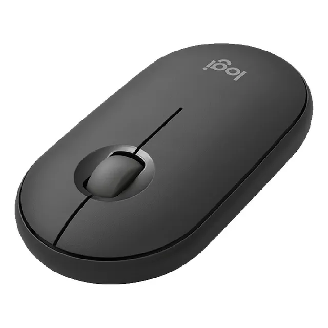 Ratón inalámbrico Logitech Pebble M350 Click Silent, color negro