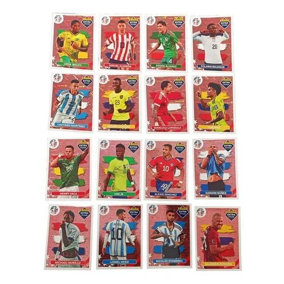 Figuritas Extra Sticker Bronce Completo Copa America Panini