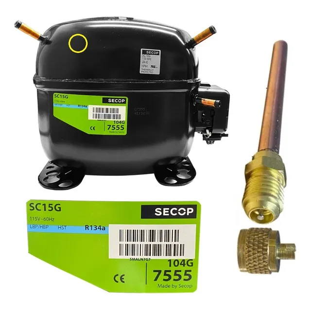 Compresor Secop 1/2+ Hp R134a 115v 104g7555 Sc15g = Danfoss