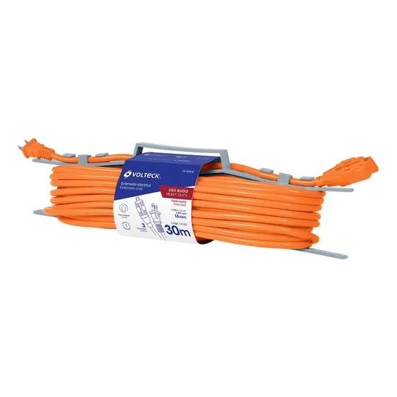 Extensión Para Uso Rudo 30 M Volteck Er-30x16