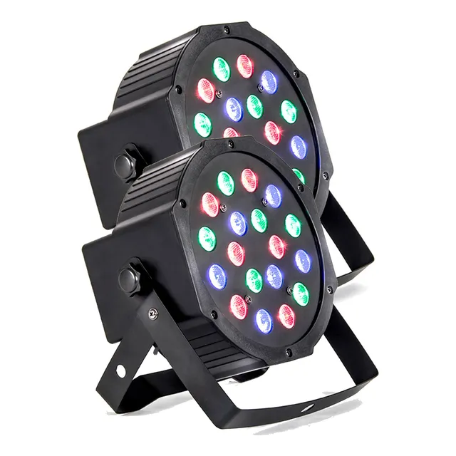 Cañón De Leds Rgb Alien 18x1w Audioritmico Y Dmx (4 Piezas)