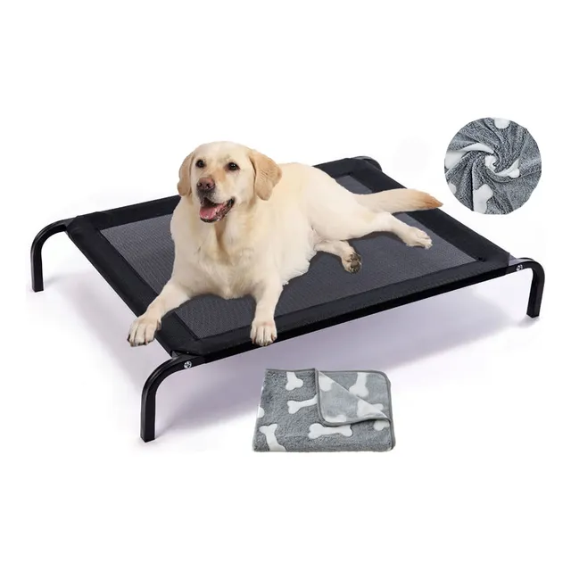 Cama Elevada Para Perro Cama Para Perro Con Cobijas(102*69)
