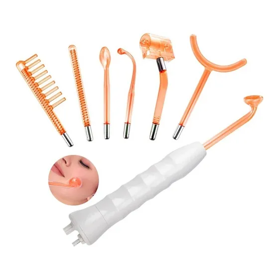 Alta Frecuencia 7 Electrodos Portátil Facial Y Corporal
