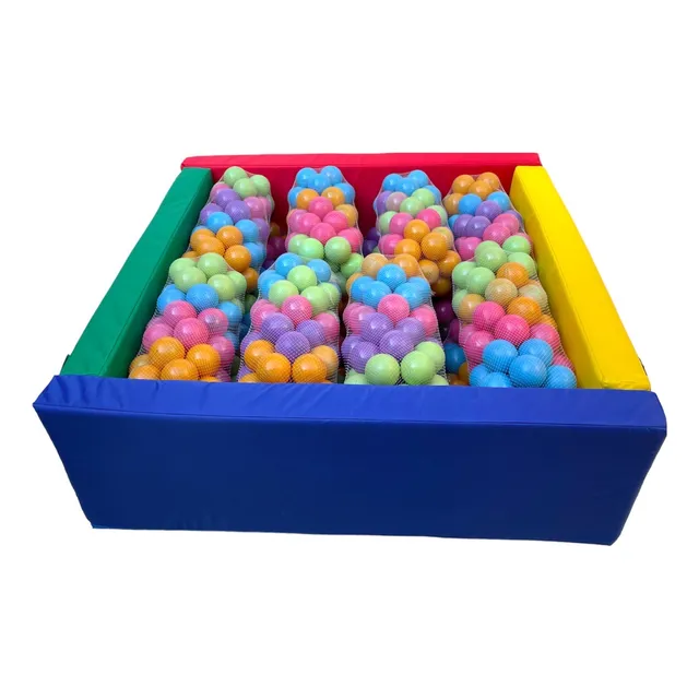 Alberca Para Pelotas Cuadrada Lona + 30 Pelotas