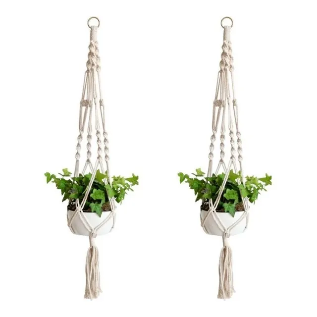 Set X2 - Colgante Para Plantas - Macetas / Macramé Boho