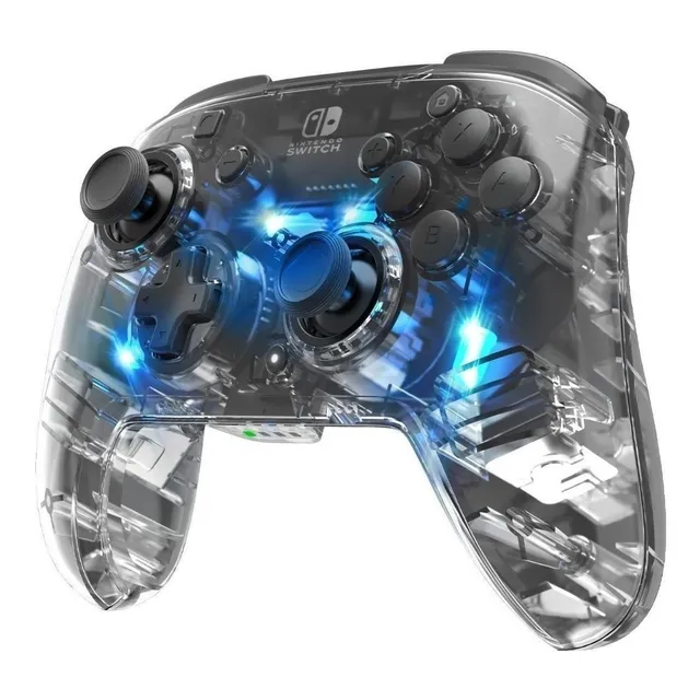 Control joystick inalámbrico PDP Afterglow Wireless Deluxe transparente