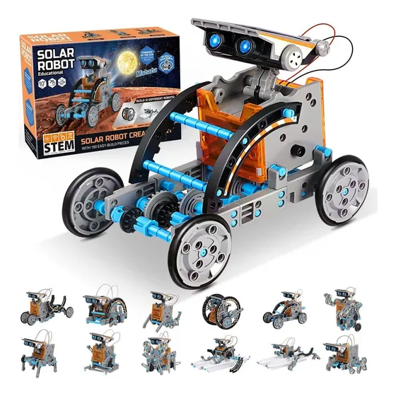 Kit De Robot Solar 13 En 1, 190 Piezas, Kits De Robótica Par