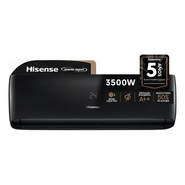Aire Acondicionado Split Inverter Frío Calor Hisense 3010 Frigorías 3500 Watts