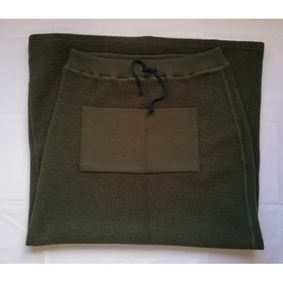 Falda Clásica De  Lana, Verde Musgo, Larga Tipo Zara Talla M
