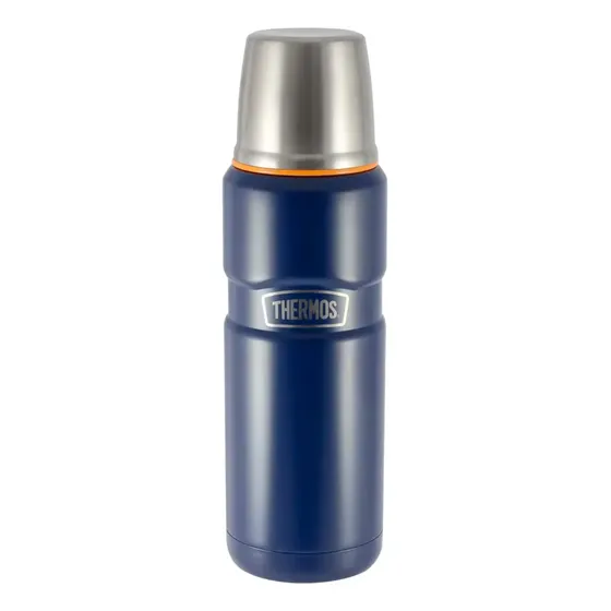 Termo Liquido Acero Inox King 470ml Matt Navy Azul Oscuro