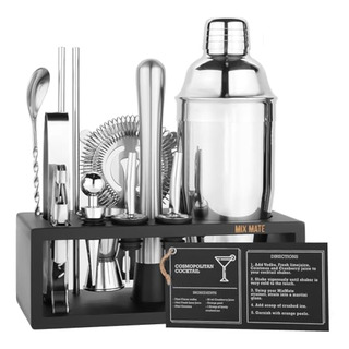 Mixology - Kit De Barman Con Soporte, Juego De Mixology - Kit De Barman Con Soporte, Juego De