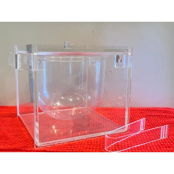 Cubo Acrílico Enfriador Por Inmersión O Hielera 19x20x19cm