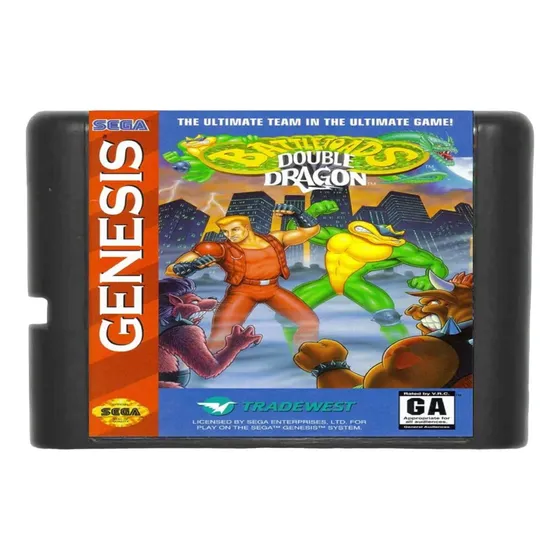 Battletoads & Double Dragon Sega Mega Drive Genesis