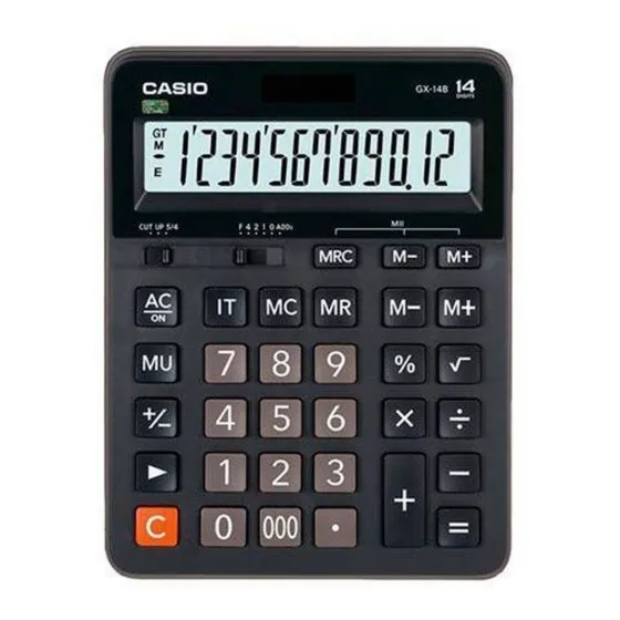 Calculadora Casio De Mesa /14 Digitos/ Gx-14b