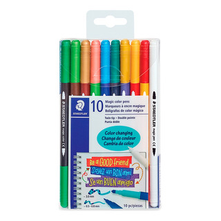 Estuche Marcadores Mágicos Doble Punta C/10 Pzs Staedtler Estuche Marcadores Mágicos Doble Punta C/10 Pzs Staedtler