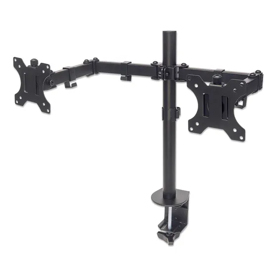 Soporte Universal Manhattan P/2 Monitores De 13 A 32 /v /vc Color Negro