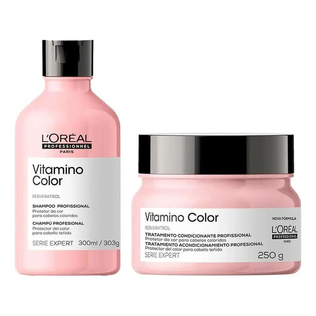 Kit Shampoo E Máscara Loreal Vitamino Color Home Care