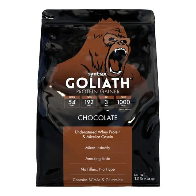 Proteina Goliath 12 Lb Gainer Syntrax - Fisica Sabor Chocolate
