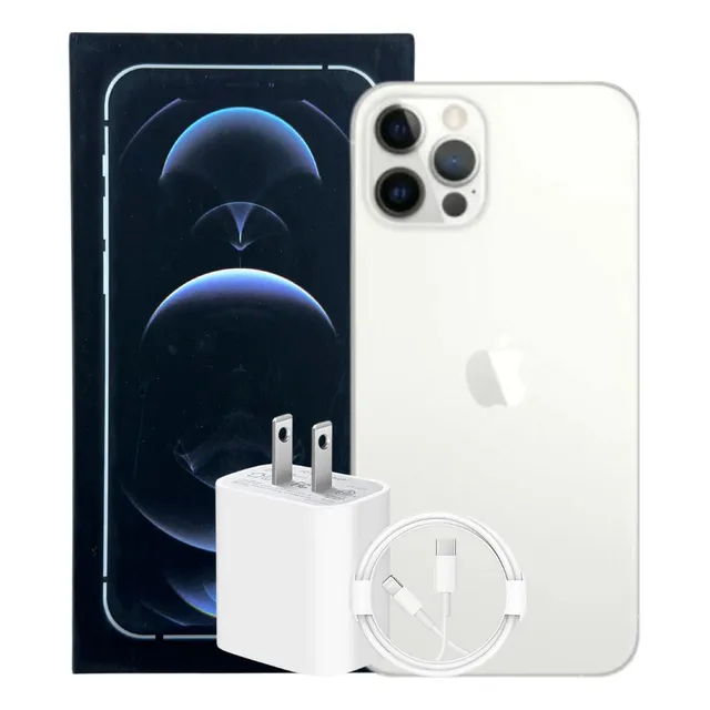 Apple Iphone 12 Pro Max (128 Gb) - Plata Con Caja Orig Plateado (Reacondicionado)