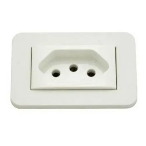 Tomada P/móveis 10a Branca Lumitek Cor Branco