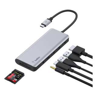 Hub Usb-c Belkin Estação De Acoplamento Multiporta 7 Em 1 85 Hub Usb-c Belkin Estação De Acoplamento Multiporta 7 Em 1 85