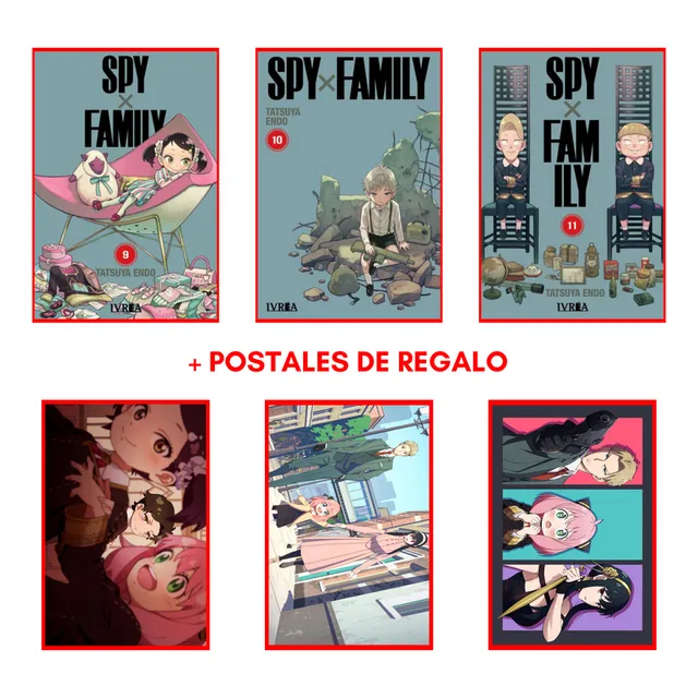 Combo Spyxfamily 9 A 11 - Postales De Regalo - Manga - Ivrea