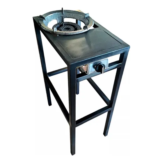 Fogón Potente Mas Base 77cm De Alto Encendido Electrico
