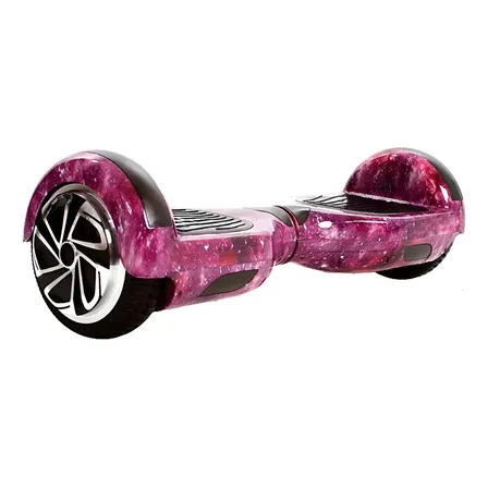 Hoverboard Skate Elétrico 6.5 Polegadas Com Led E Bluetooth Cor Roxo Galáxia Brinovar