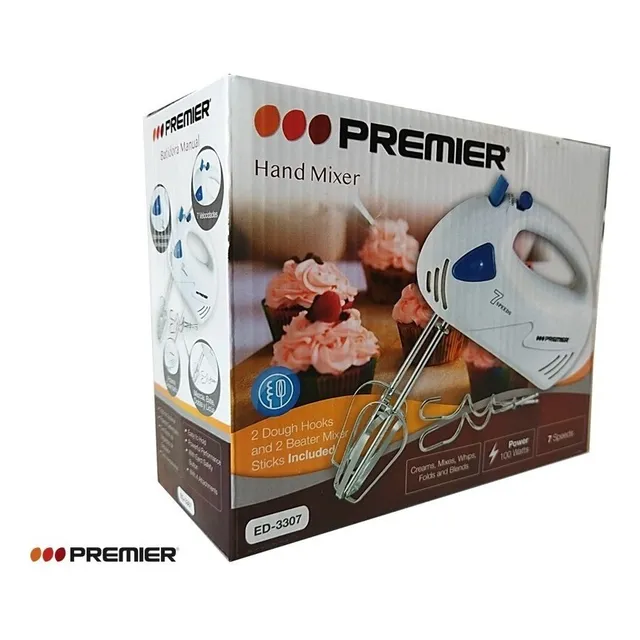 Batidora  De Mano Premier  7 Velocidades
