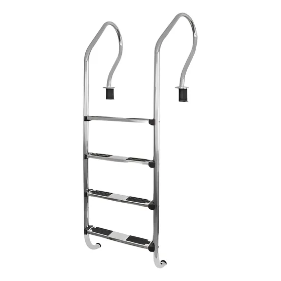 Escalera Pileta Vulcano Confort 4 Escalones Acero Inoxidable