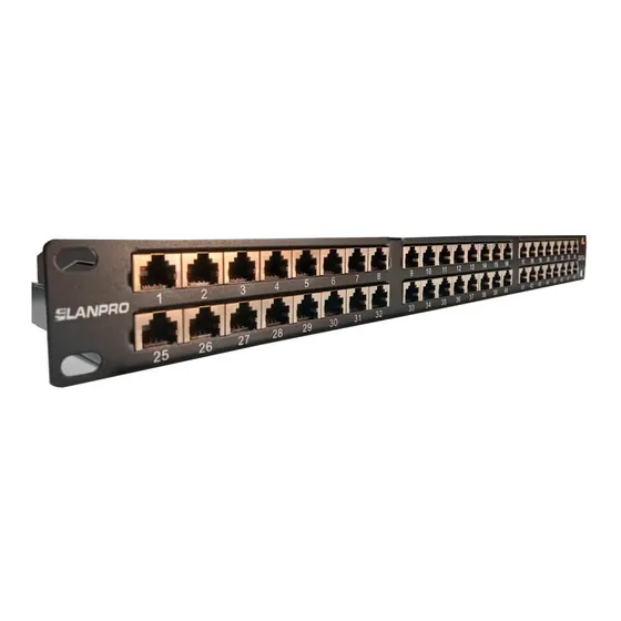 Patch Panel Blindado Cat6a 48 Puertos Lanpro Certificado 