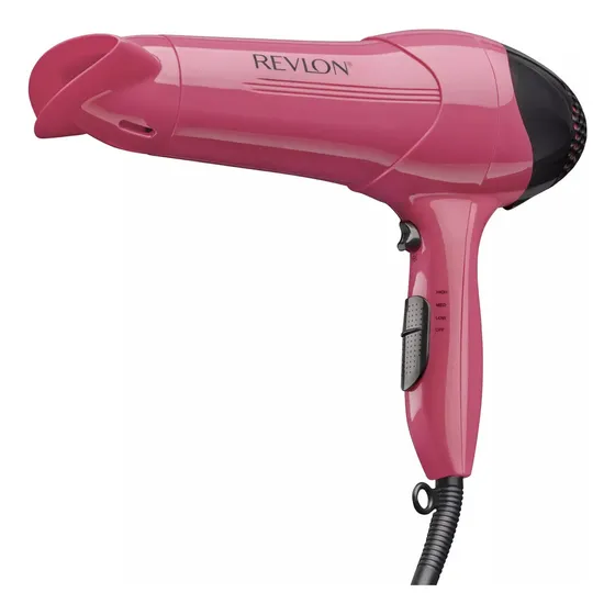 Secadora De Cabello Revlon  Frizz Control 3 Velocidades Rosa