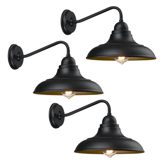 3 Luz Pared Para Exterior Soporte Casa Campo Aplique 12