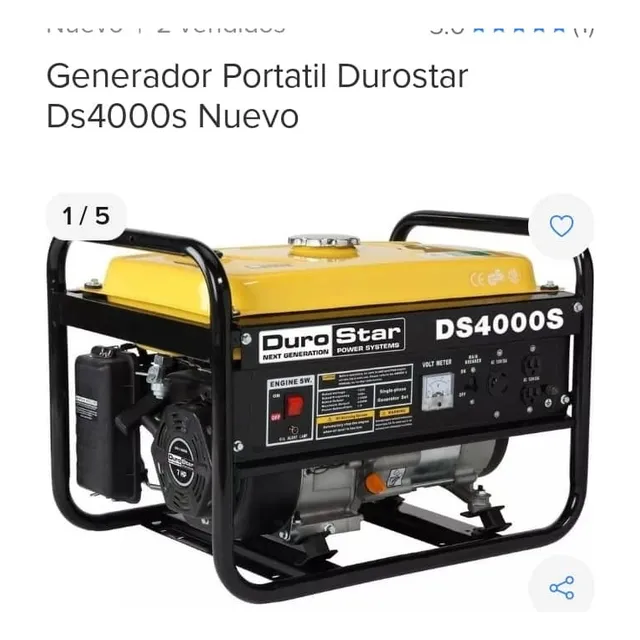 Planta Electrica Portátil Durostar Ds4000s Nueva En Su Caja