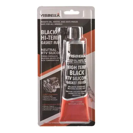 Visbella Sellador Silicona Negra 105gr Alta Temperatura