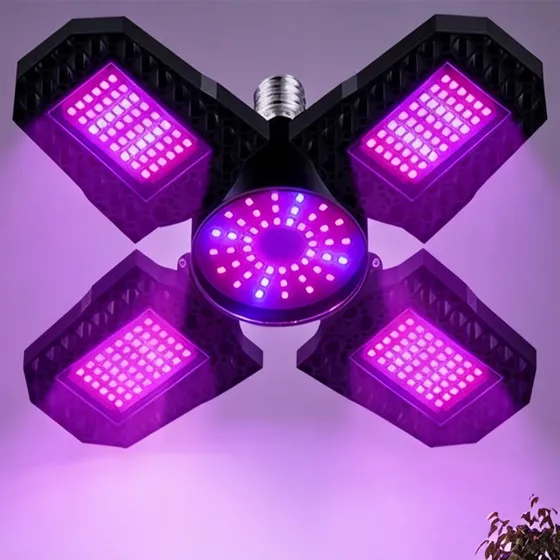 Lâmpada Led Articulada Para Cultivo Indoor De Plantas 150w 127/220v