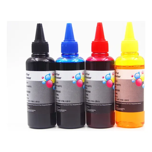 Pack 4 Tinta Dye Universal 100ml Roja Azul Negra Ama/premium