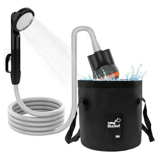 Ducha Portátil Para Camping Con Bomba Y Cubo Plegable 5 Galo Ducha Portátil Para Camping Con Bomba Y Cubo Plegable 5 Galo