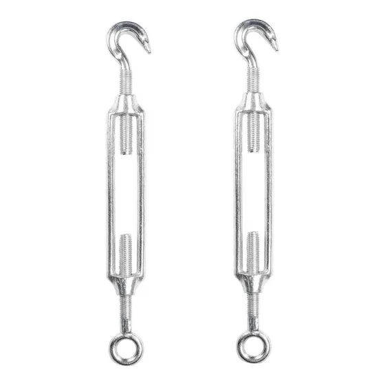 Tensor Galvanizado 1/4 Pulgada Gancho Y Argolla * 2 Piezas R