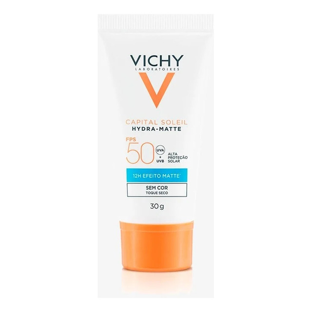 Protetor Solar Facial Hydra Matte Capital Soleil Sem Cor Fps 50 30g Vichy Protetor Solar Facial Hydra Matte Capital Soleil Sem Cor Fps 50 30g Vichy