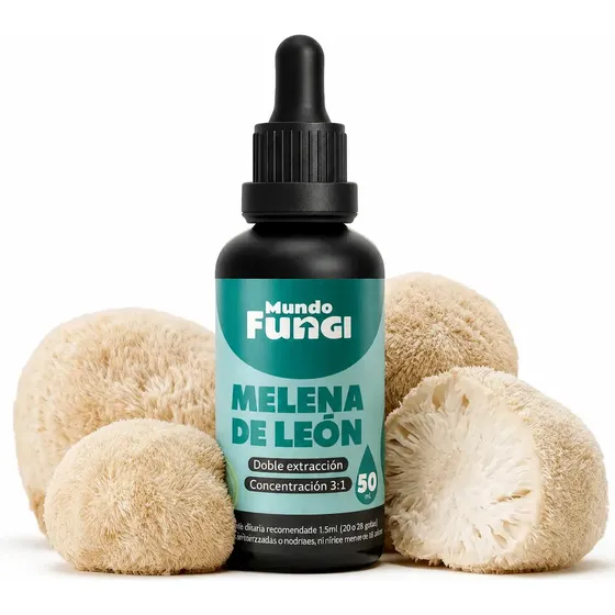 Melena De León En Gotas Extracto 50 Ml | Mundo Fungi Natural