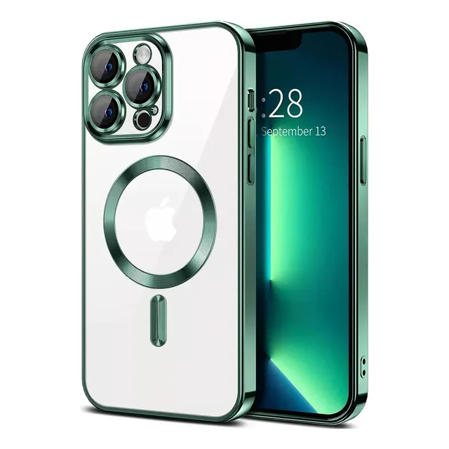 Funda iPhone 16 15 Pro Max Plus Compatible Magsafe Transp.